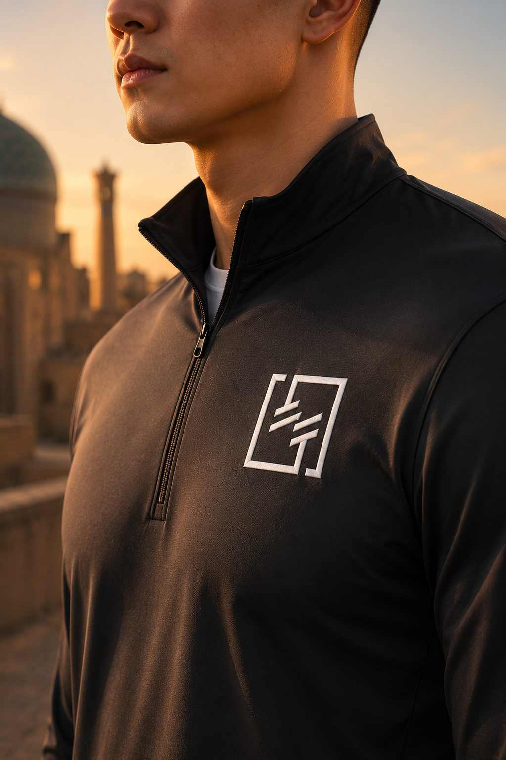 Be Healthy 1/4-Zip Pullover - ST357 Emblem