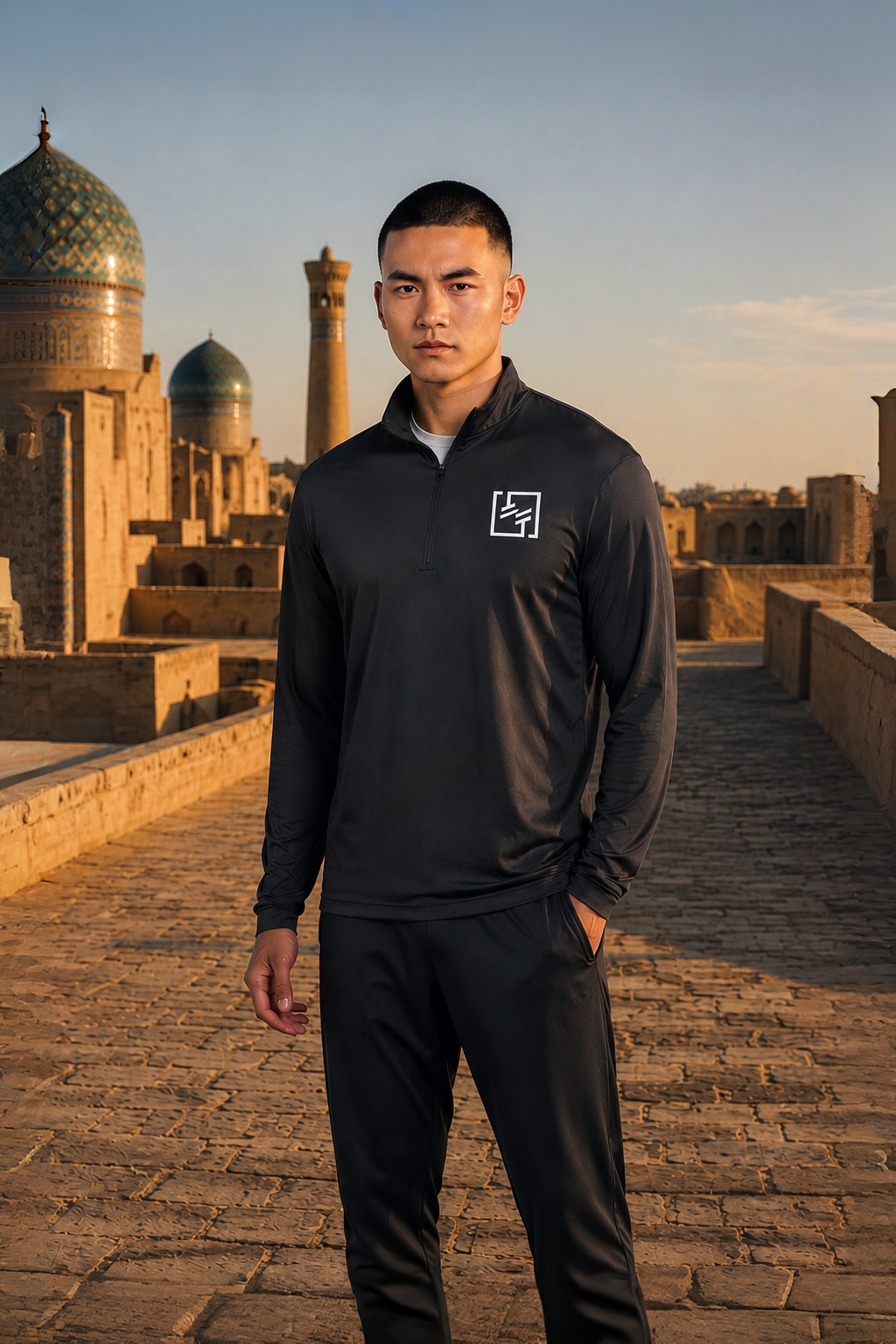 Be Healthy 1/4-Zip Pullover - ST357 Emblem